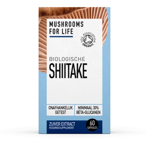 60 capsules Mushrooms For Life Shiitake Biologisch