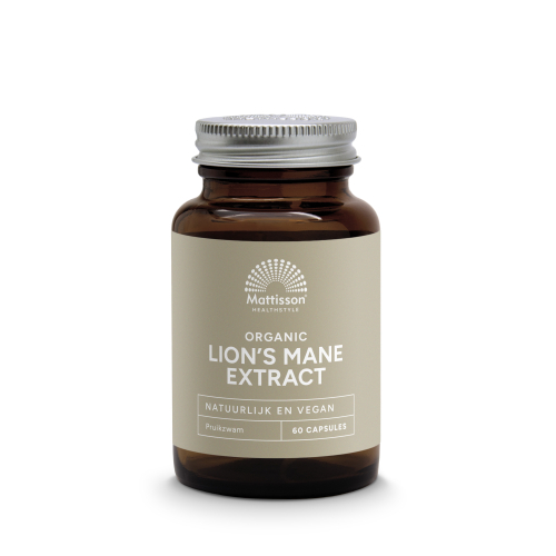 60 capsules Mattisson Lion's Mane Extract 500 mg Biologisch