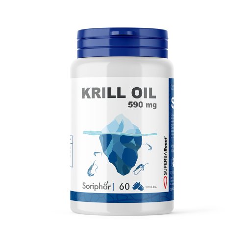 60 Softgels SoriaBel  Soriphar Neptune Krill Oil 590 mg