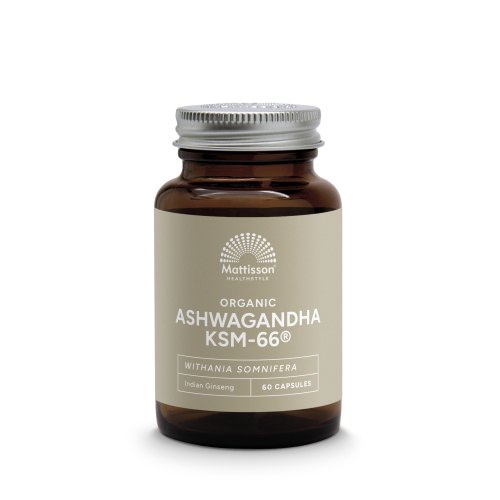 Mattisson Ashwagandha KSM-66 300 mg met Bioperine Biologisch 60 Kapseln