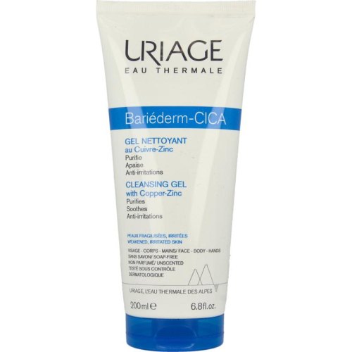 200 Ml Uriage Bariederm Cica Cleansing Gel 