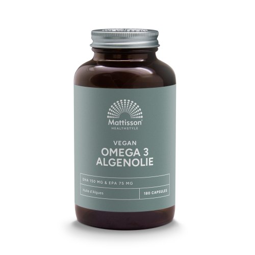 Mattisson Omega 3 Algenolie DHA 150 mg EPA 75 mg Vegan 180 Kapseln