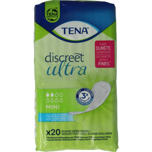 20 stuks Tena Discreet Ultra Mini