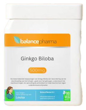 90 Vegicaps BalancePharma Supplements 18 Ginkgo Biloba