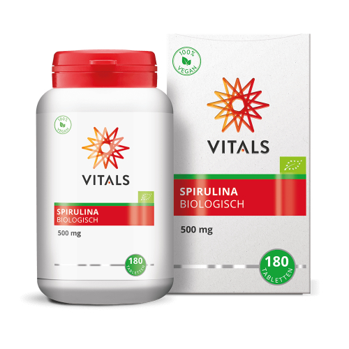 180 tabletten Vitals Spirulina 500 mg Biologisch