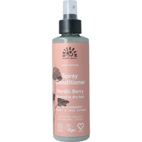 250 Ml Urtekram Nordic Berry Spray Conditioner NormaaDroog Haar