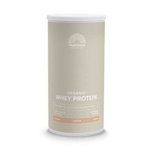 450 gram Mattisson Whey Protein Cacao Biologisch