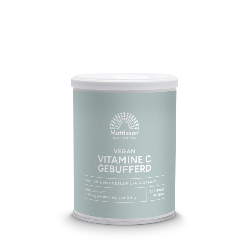 250 gram Mattisson Vitamine C Gebufferd Calcium & Magnesium Ascorbaat