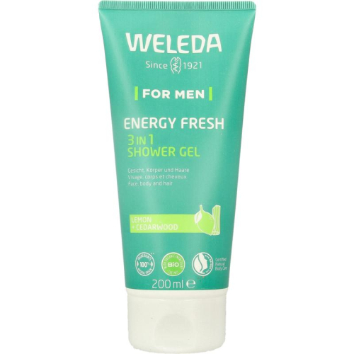 200 ml Weleda Men Energy Fresh Douchegel 3 in 1
