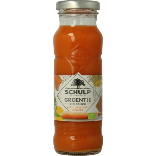 200 ml Schulp Groentje Wortel Sinaasappel & Gembersap Biologisch