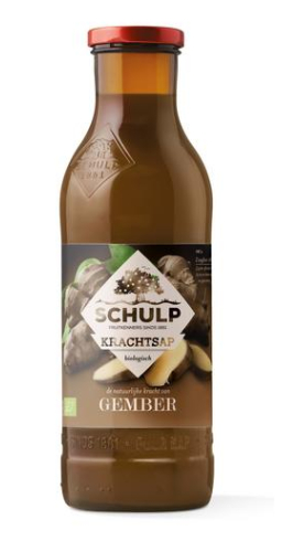 750 ml Schulp Krachtsap Gember Biologisch