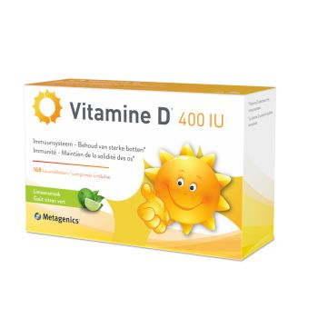 168 kauwtabletten Metagenics Vitamine D 400 IU