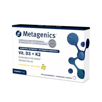 56 kauwtabletten Metagenics Vitamine D3 + K2