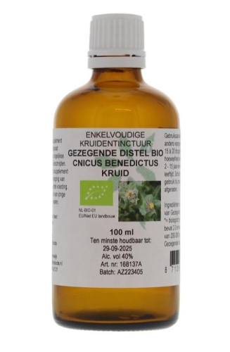 De Cruydhof Cnicus Benedictus - Gezegende Distel Tinctuur Biologisch 100 Ml