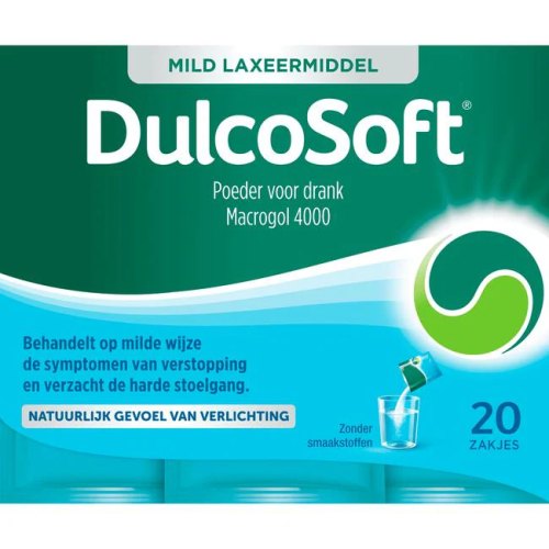 Sanofi Dulcosoft Mild Laxeermiddel Macrogol Poeder 20 Tüte