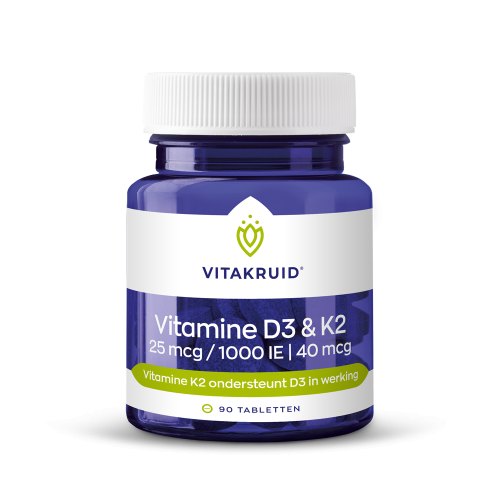 Vitakruid Vitamine D3 & K2 90 Tabletten