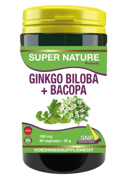 60 capsules SNP Ginkgo Biloba + Bacopa