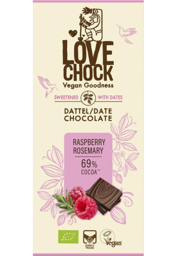 70 gram Lovechock Raspberry Rosemary Biologisch