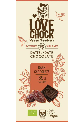 70 gram Lovechock Dark Chocolate Biologisch
