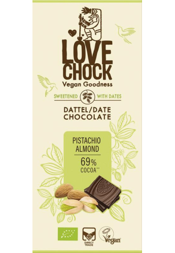 70 gram Lovechock Pistache Almond Biologisch