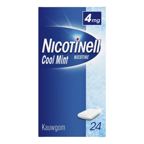 24 stuks Nicotinell Kauwgom Cool Mint 4 mg