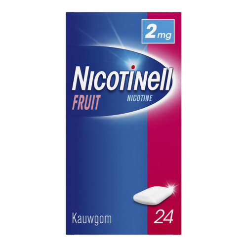 24 stuks Nicotinell Kauwgom Fruit 2 mg