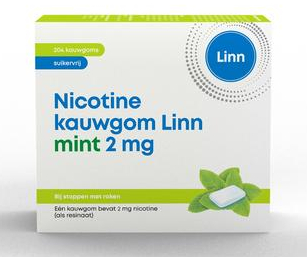 Linn Nicotine Kauwgom Mint 2 Mg 204 Stücke