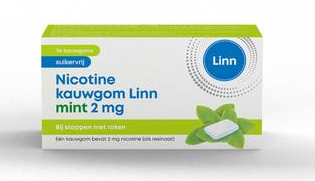 96 stuks Linn Nicotine Kauwgom Mint 2 Mg