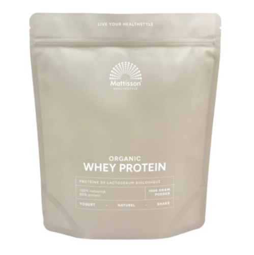 1000 gram Mattisson Whey Protein Naturel Biologisch