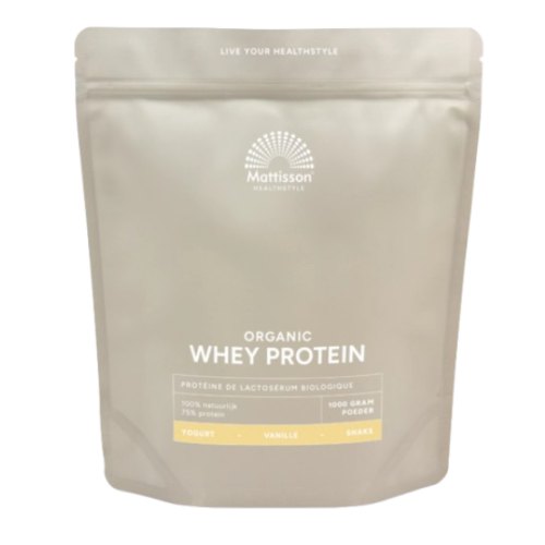 1000 gram Mattisson Whey Protein Vanille Biologisch