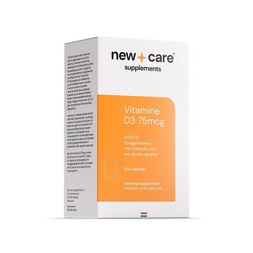 100 capsules New Care Vitamine D3 75 mcg