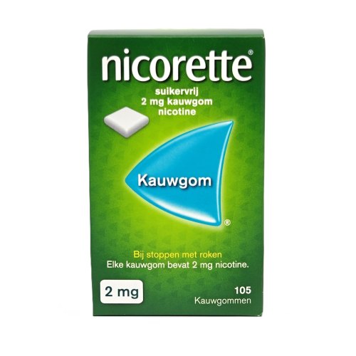 Nicorette Kauwgom Nicotine 2 mg 105 Stücke