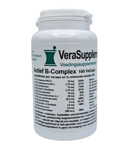 100 capsules VeraSupplements Actief B-Complex