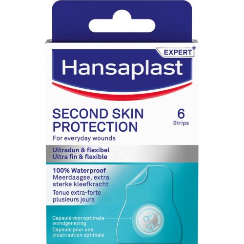 Hansaplast Second Skin Protection Hydrocolloid Pleister 6 pieces