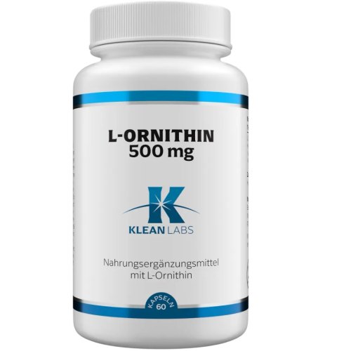 Klean Labs L-Ornithine 500 mg 60 Kapseln