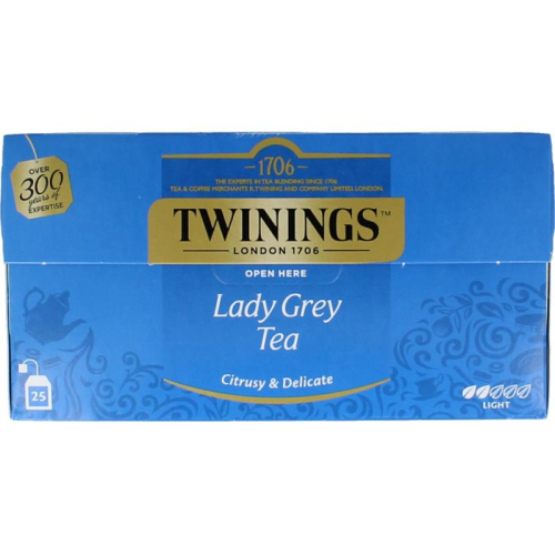25 zakjes Twinings Lady Grey Thee