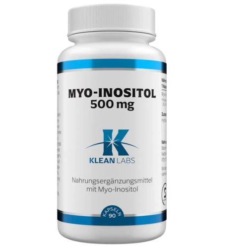 90 capsules Klean Labs Myo-Inositol 500 mg