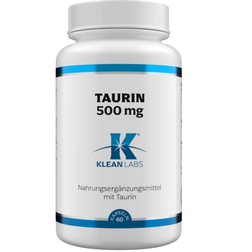 60 capsules Klean Labs Taurine 500 mg