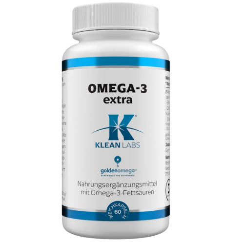 60 softgels Klean Labs Omega -3 Extra