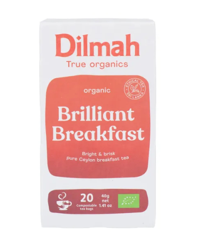 20 zakjes Dilmah Brilliant Breakfast Thee Biologisch