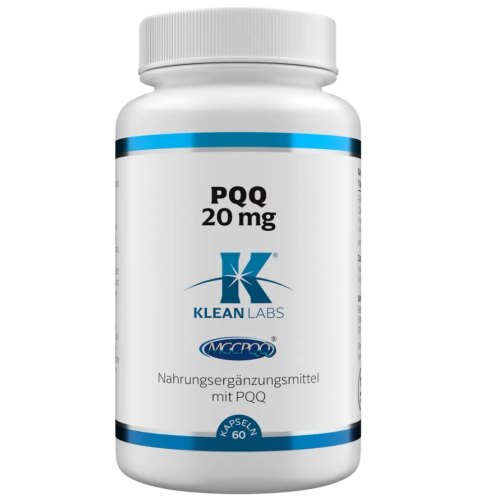 60 capsules Klean Labs PQQ 20 mg