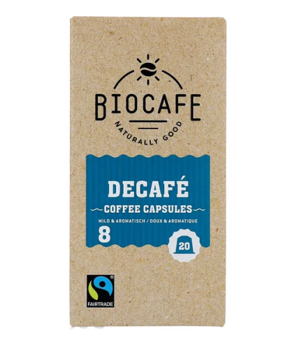 BioCafe Koffiecapsules Decafé Biologisch 20 Stücke