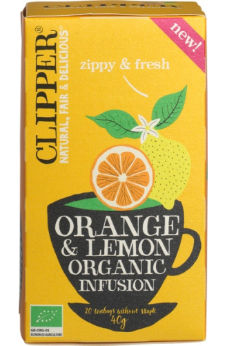 Clipper Orange & Lemon Organic Infusion Thee Biologisch 20 bag