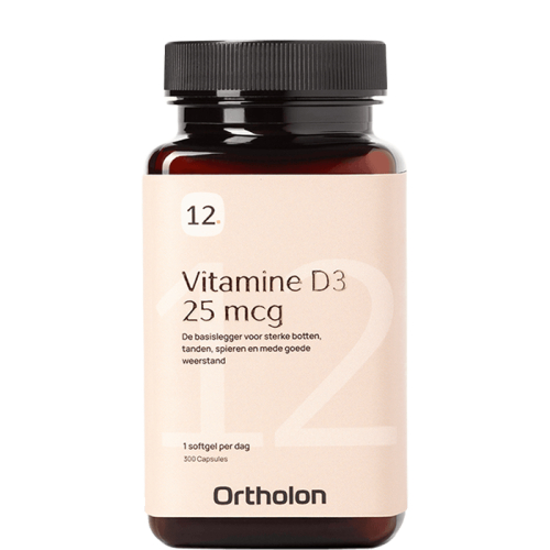 300 softgels Ortholon Vitamine D3 25 mcg