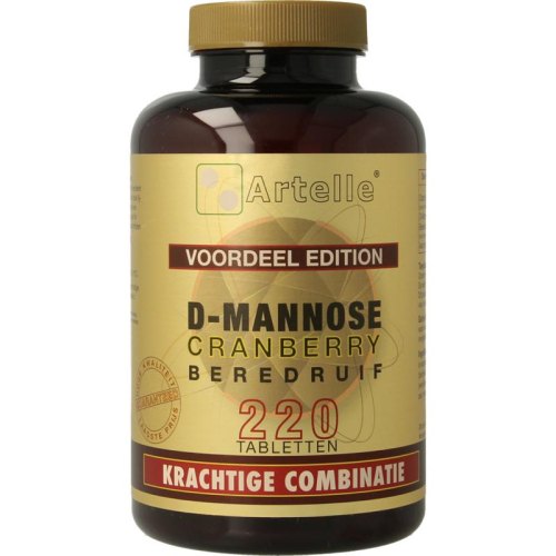 220 tabletten Artelle D-Mannose Cranberry Beredruif