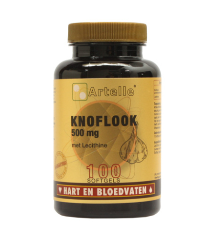 100 Softgels Artelle Knoflook 500 mg met Lecithine