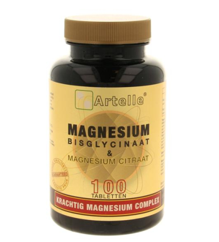 100 Tabletten Artelle Magnesium Bisglycinaat & Citraat