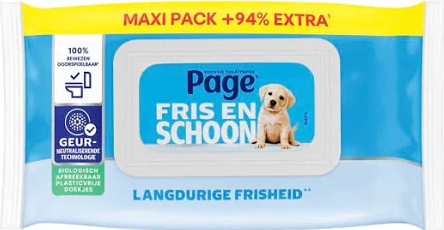 Page Vochtig Toiletpapier Fris en Schoon Maxipack 74 Stücke