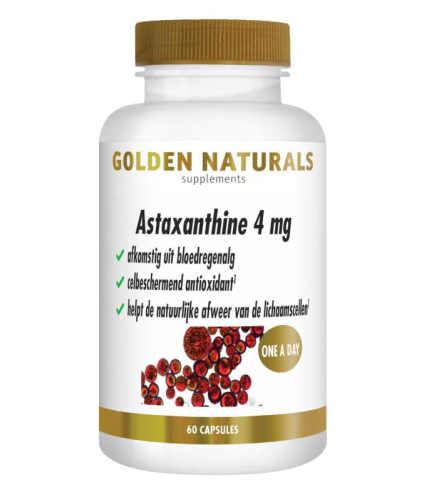 60 Kapseln Golden Naturals Astaxanthine 4 mg
