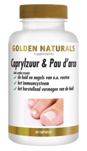 60 Kapseln Golden Naturals Caprylzuur & Pau d' Arco